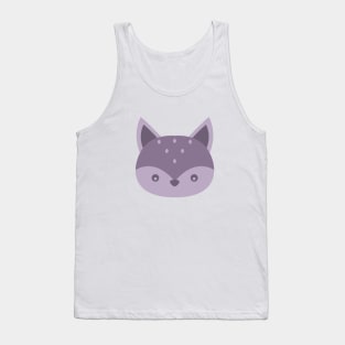 Cute Fox Face Tank Top